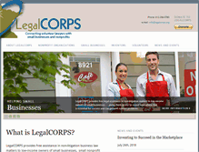 Tablet Screenshot of legalcorps.org
